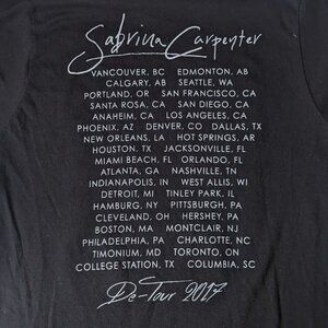 2017 Sabrina Carpenter De-Tour Concert Tour Shirt